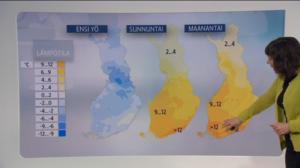 Sääennusteita: Sääennuste klo 1800 (S): 09.04.2016 18.21