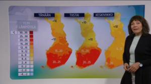 Sääennusteita: Sääennuste klo 18 (S): 09.05.2016 18.41