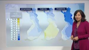 Sääennusteita: Sääennuste klo 18 (S): 17.01.2017 18.42