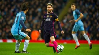 Jalkapallon Mestarien liiga: Manchester City - Barcelona: 01.11.2016 21.15