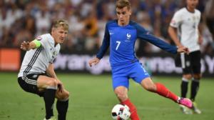 Jalkapallon EURO 2016: Toinen välierä GER - FRA: 07.07.2016 21.15