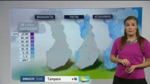 Sääennusteita: Sääennuste klo 9.00: 26.09.2016 09.18