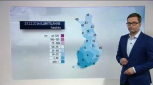 Sääennusteita: Sääennuste klo 18 (S): 23.12.2016 18.28