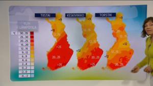 Sääennusteita: Sääennuste klo 18 (S): 23.05.2016 18.34
