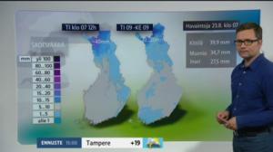 Sääennusteita: Sääennuste klo 9.00: 23.08.2016 09.40