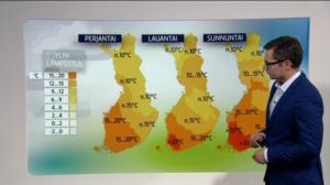 Sääennusteita: Sääennuste klo 18 (S): 08.09.2016 19.05