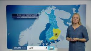 Sääennusteita: Sääennuste klo 9.00: 25.10.2016 09.00