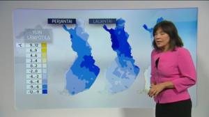 Sääennusteita: Sääennuste klo 18.00 (S): 10.11.2016 18.24