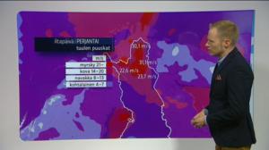 Sääennusteita: Sääennuste klo 18 (S): 09.12.2016 18.32