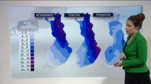 Sääennusteita: Sääennuste klo 18 (S): 13.12.2016 18.45