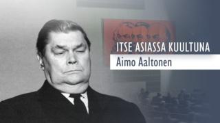 Poliitikko ja puoluejohtaja Aimo Aaltonen