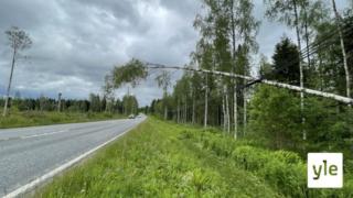Vieno-myrsky katkonut sähköjä ja työllistänyt pelastuslaitosta Itä-Suomessa: 15.06.2021 13.34