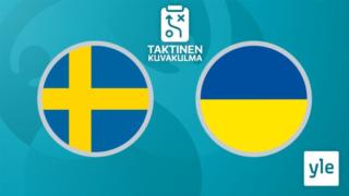 Jalkapallon Euro 2020: Ruotsi - Ukraina, taktinen kuvakulma: 30.06.2021 00.39