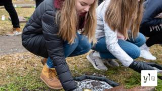 Talvisodasta 80 vuotta - lukiolaiset sytyttivät kynttilöitä sankarihaudoille: 16.03.2020 12.34