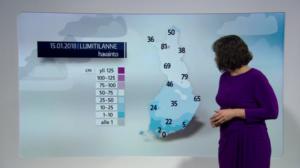 Sääennusteita: Sääennuste klo 1800 (S): 15.01.2018 18.48