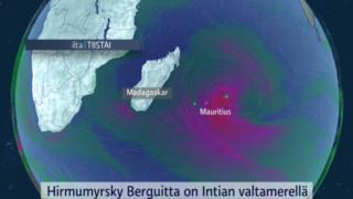 Säänurkka: Hirmumyrsky Berguitta iskee Mauritiukselle: 16.01.2018 12.00