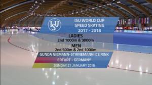 Pikaluistelun MC: Erfurt, kolmas kilpailupäivä: 21.01.2018 14.55