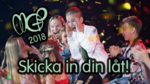MGP 2018: Skicka in text och melodi (S): 14.02.2018 05.00