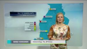 Sääennuste klo 9:00: 13.04.2018 09.44