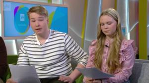 Yle Uutisluokka: Emmi Peltonen ja Niko Kari uutisluokkalaisten haastattelussa: 24.04.2018 09.16