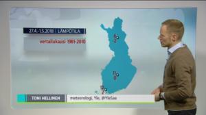 Sääennuste klo 7.00: 26.04.2018 07.18