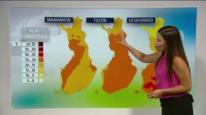 Sääennuste klo 7.00: 25.06.2018 07.27