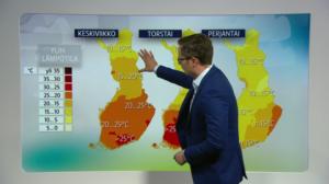 Sääennuste klo 18: 26.06.2018 18.25