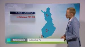 Sääennuste klo 18: 13.08.2018 18.30