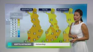 Sääennuste klo 18: 09.09.2018 18.50