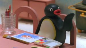 Pingu maalaa (S): 01.10.2018 07.34