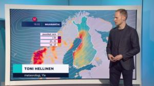 Sääennuste klo 18.00: 31.12.2018 18.35