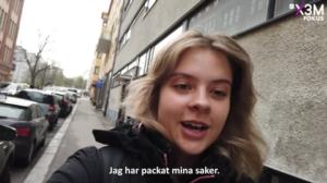 Monica provar på att tälta med scouter i Gamlas: 10.06.2019 09.00