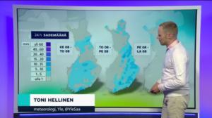 Sääennuste klo 7.00: 26.06.2019 07.38