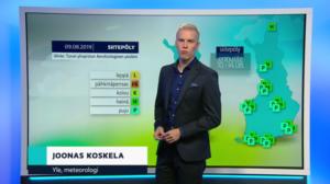 Sääennuste klo 18 (S): 09.08.2019 18.33