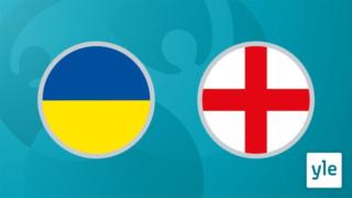 Jalkapallon EURO 2020: puolivälieräottelu UKR - ENG: 04.07.2021 00.15