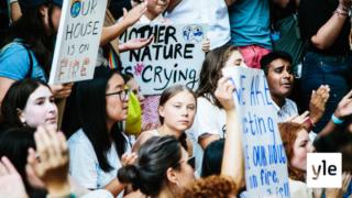 Nuoret marssivat ilmaston puolesta New Yorkissa: 20.09.2019 20.51