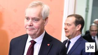 Pääministerien Rinne ja Medvedev yhteinen lehdistötilaisuus  Moskovassa: 25.11.2019 15.44