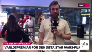 Stämningarna i Helsingfors inför premiären av nya Star Wars-filmen - del 2: 18.12.2019 13.32