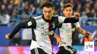 Jalkapallon Italian cup, neljännesvälieräottelu Juventus - Udinese: 15.01.2020 23.45