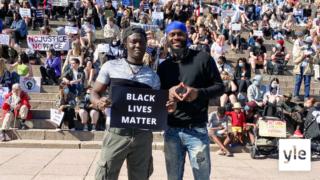 Helsingissä Black Lives Matter -mielenosoitus: 03.06.2020 17.27