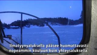 Yle Uutiset Lounais-Suomi: Saariston lapset ilmatyynyaluksen kyydissä: 07.03.2018 14.27