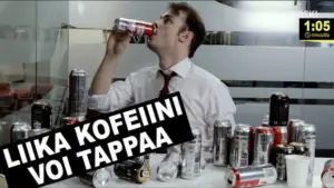 Kioski trending: Liika kofeiini voi olla kuolemaksi