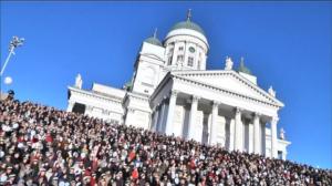 Klassinen: Helsingin Senaatintori 8.12.2015: Sibeliuksen Finlandia-hymni: 08.12.2015 14.36