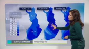 Sääennusteita: Sääennuste klo 18 (S): 13.01.2016 18.31