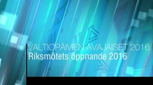 Riksmötets öppnande - svenskt referat: 03.02.2016 15.48