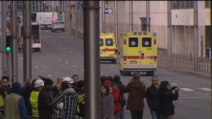Metro evakueras efter terrordåd: 22.03.2016 13.07
