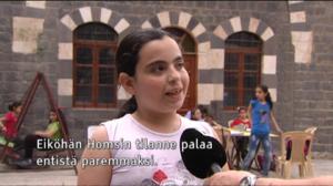 Yle Uutisluokka Triplet: Homsin raunioissa elää lasten toivo paremmasta (S): 04.05.2016 13.30
