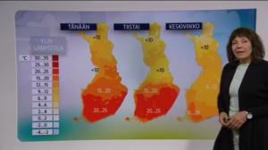 Sääennusteita: Sääennuste klo 18 (S): 09.05.2016 18.41