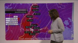 Sääennusteita: Sääennuste klo 18:00 (S): 11.01.2017 18.28