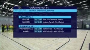 Futsalin final four: Välierät: 14.01.2017 16.57